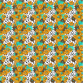 Floral and Spots Adhesive Vinyl