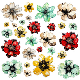 Floral whispers UV DTF Decal Sheets-3 Design Options