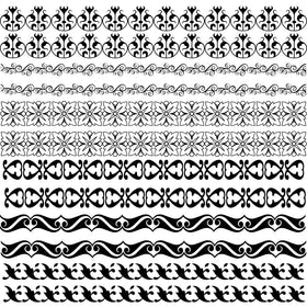 Flourished Borders UV DTF Decal sheet 2 styles 2 color options
