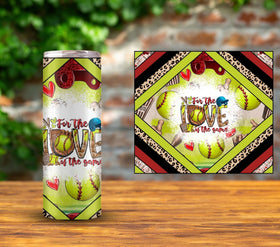 Softball mama vinyl tumbler wraps- 12 Designs