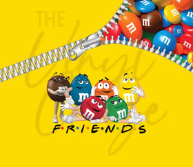 Friends of All Colors 20 or 30 oz Skinny Adhesive Vinyl Wrap