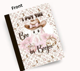 I put the Boo in Boojee vinyl composition notebook wrap