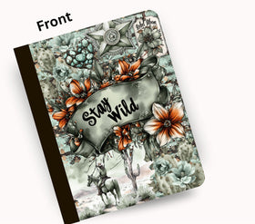 Stay wild vinyl composition notebook wrap