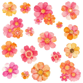 Fun Floral UV DTF Decal accent Sheet 10x10