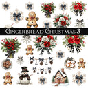 Gingerbread Christmas UV DTF Decal Sheets 4 design options