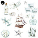 The Sea UV DTF Decal sheets2- Designs