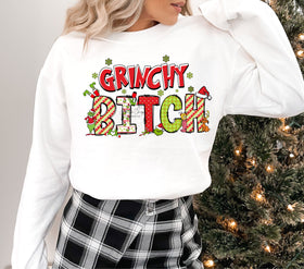 Grinchy Bitch DTF Transfers