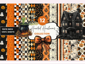 Haunted Heirlooms Vinyl collection- 12x12 vinyl sheets-12 designs available