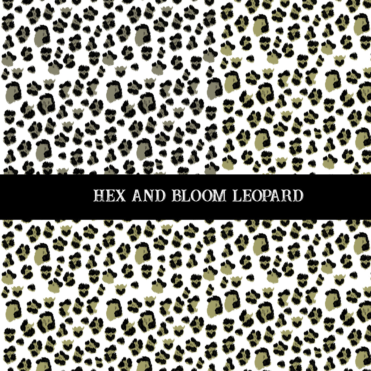 Hex and Bloom Leopard Decal sheet UV DTF Decal sheet