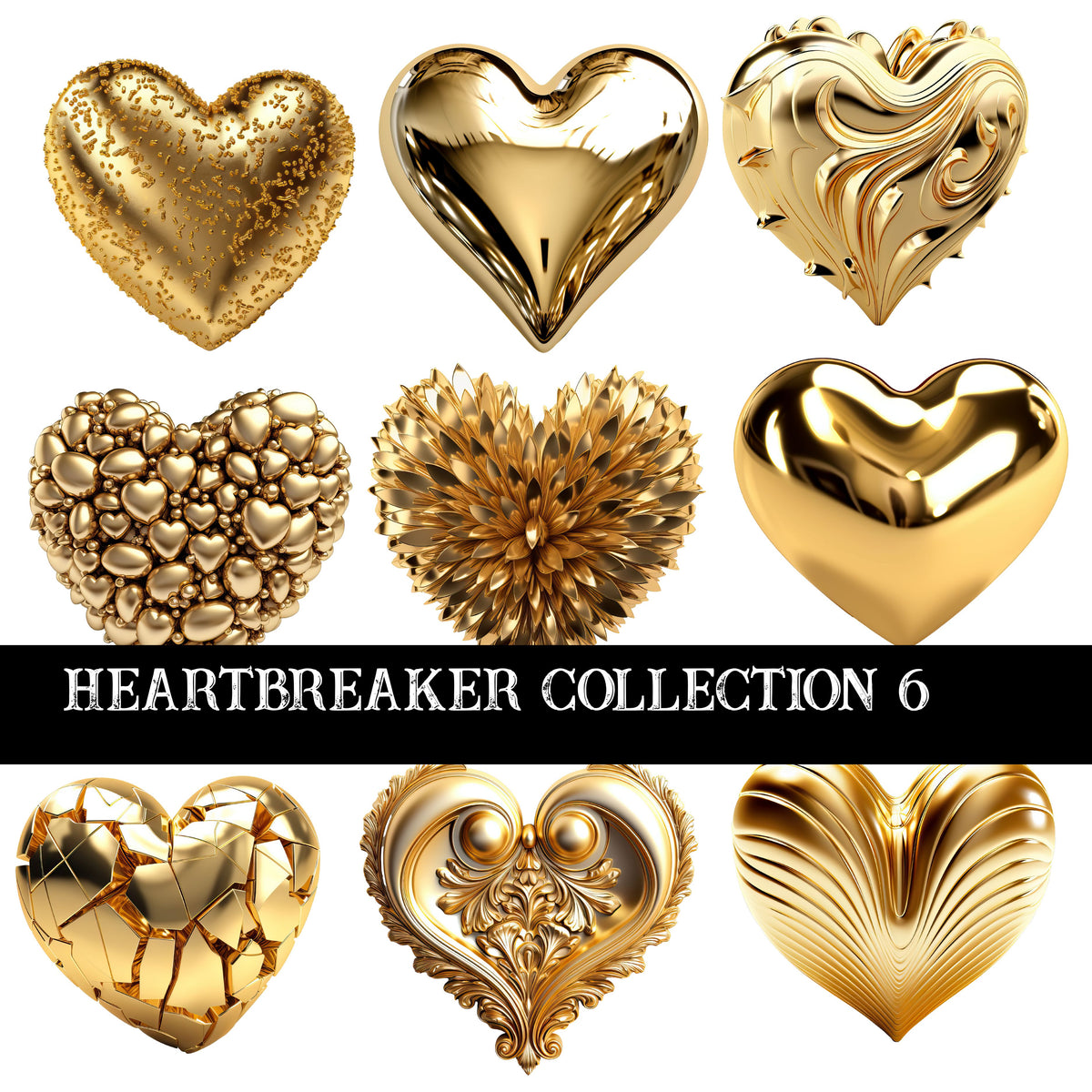 Heartbreaker Collection UV DTF Decal Sheets 8 Designs