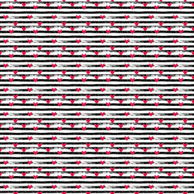 Hearts And Stripes - Adhesive Vinyl