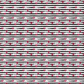 Hearts And Stripes - Adhesive Vinyl