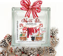 North Pole Laundry Glass Block Decal 2 sizes available