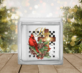 Hope Glass Block Decal