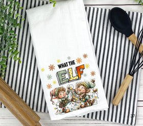 What the Elf DTF Transfers for pillows and towels