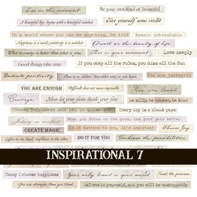 Inspirational Quotes 7 UV DTF Decal Sheets