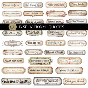 Inspirational Quotes #6 UV DTF Decal Sheet