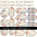 Vintage Floral Inspiration UV DTF Decal Sheets 3 Designs