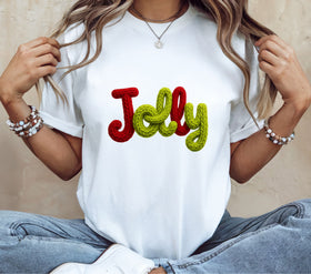 Jolly Faux Yarn DTF Transfers