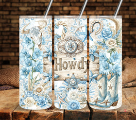 Coastal Cowgirl Vinyl tumbler wraps