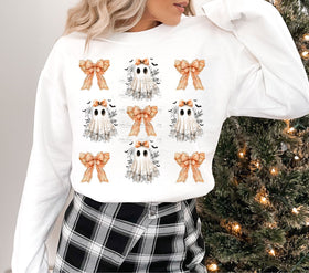 Lace ghosts and Bows DTF Transfer