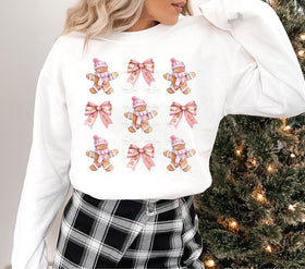 Gingerbread and Bows DTF Transfer