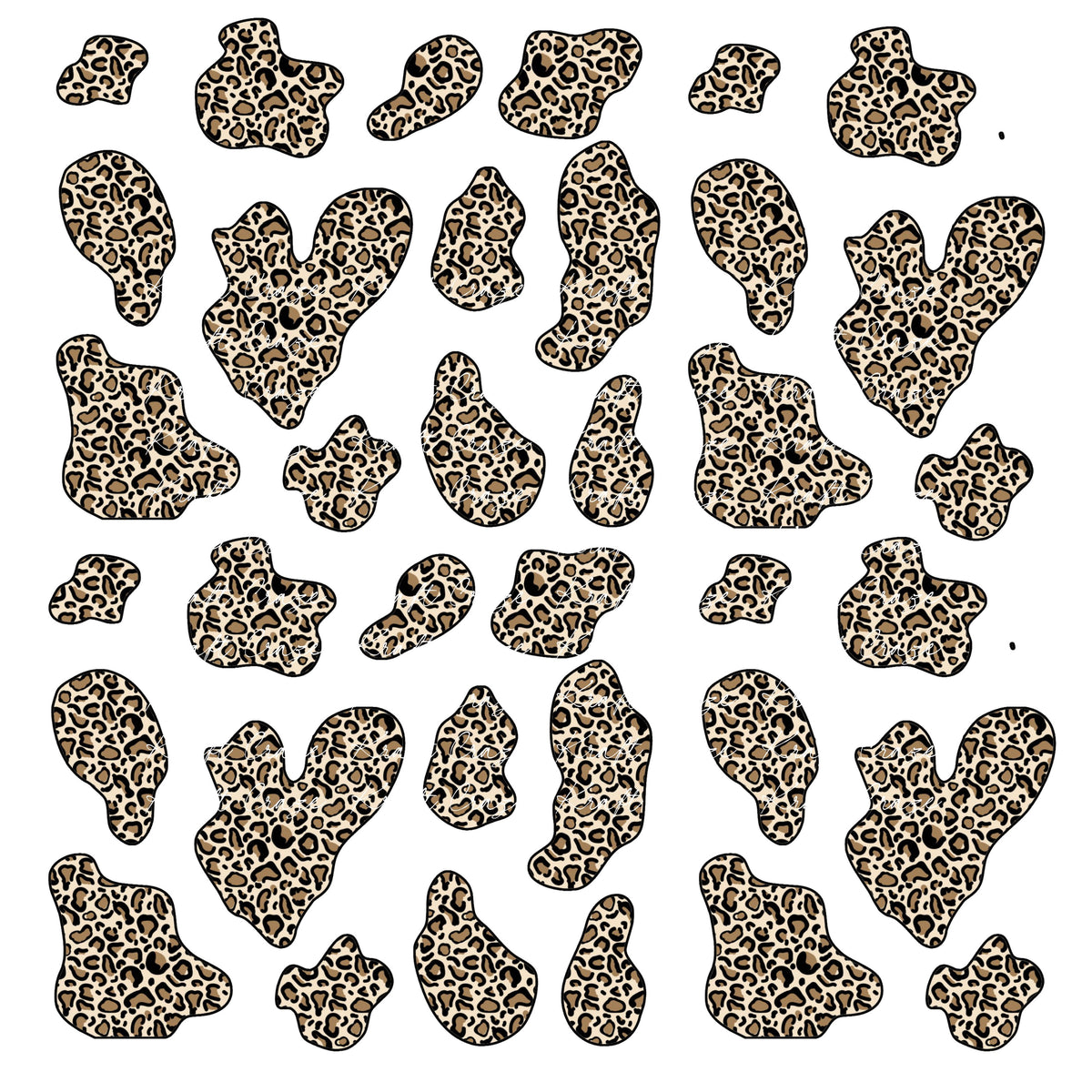 Cow Spots UV DTF Decal sheet-9 Designs available 10x10 sheets