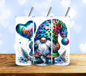 Leopard Gnome Vinyl Tumbler Wrap