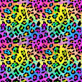 Lisa Frank Cheetah Rainbow Adhesive Vinyl
