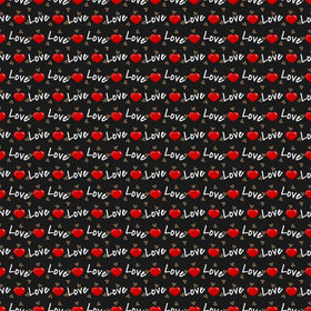 Love Heart Print - Adhesive Vinyl