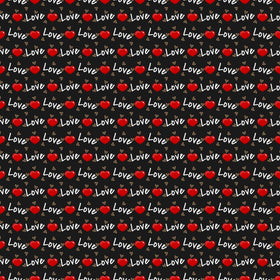 Love Heart Print - Adhesive Vinyl