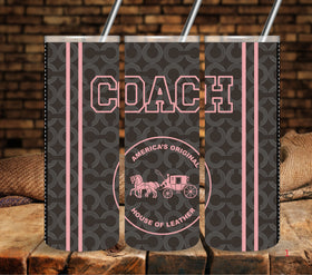 Coach 1 wrap Vinyl tumbler wraps
