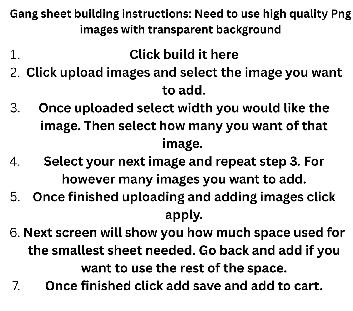 Build a Gang sheet DTF