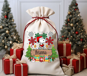 Snoopy Santa Sack DTF Transfer