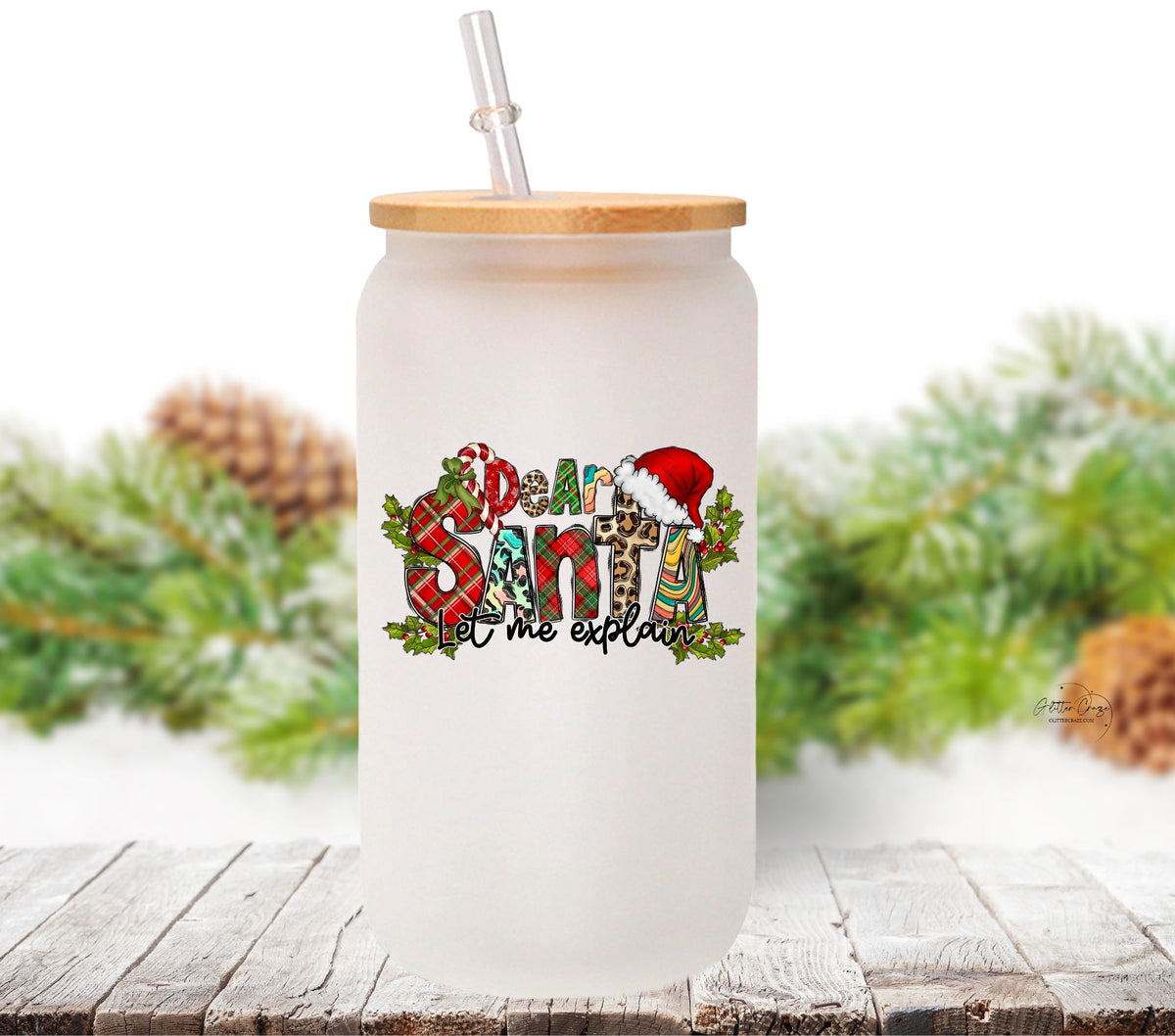 Dear Santa UV DTF Decals