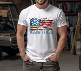 Keeping it reel flag DTF Transfers