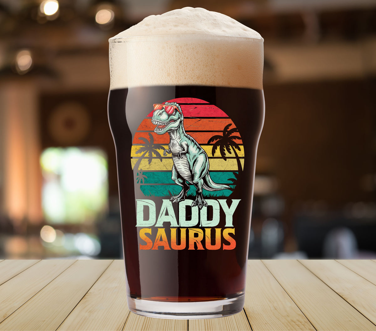 Daddy Saurus UV DTF Decals