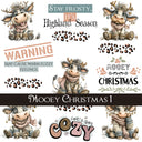 Mooey Christmas UV DTF Decal Sheets 8 design options