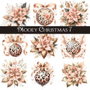 Mooey Christmas UV DTF Decal Sheets 8 design options