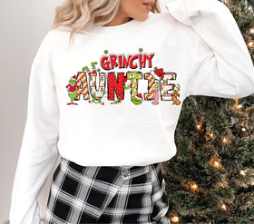 Grinchy Auntie DTF Transfers