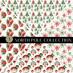 North Pole precut Vsplit 12x12 vinyl sheet 2 Designs