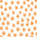 Doodle Flowers UV DTF Decal sheets- 10x10 sheet 10 color  options