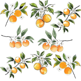 Oranges UV DTF Decal sheet