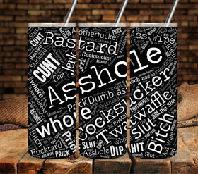 Words of Affirmation White UV DTF tumbler wraps