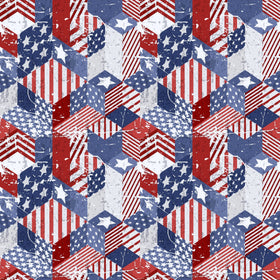 Patriotic Quilt - Adhesive Vinyl