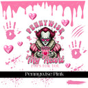 Pennywise Pink UV DTF Decal Sheet