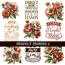 Perfect Peonies UV DTF Decal Sheets 3 Design sheets available