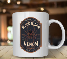 Black Widow Potion Label UV DTF Decals