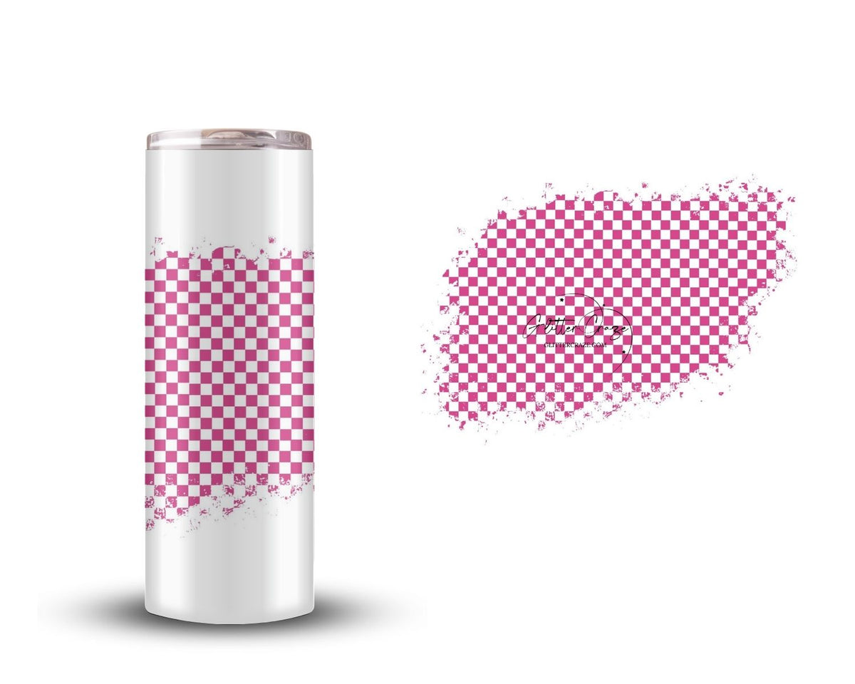 Checkered UV DTF Patches- 4 colors- 3 sizes