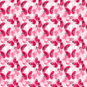 Pink Flying Butterflies - Adhesive Vinyl